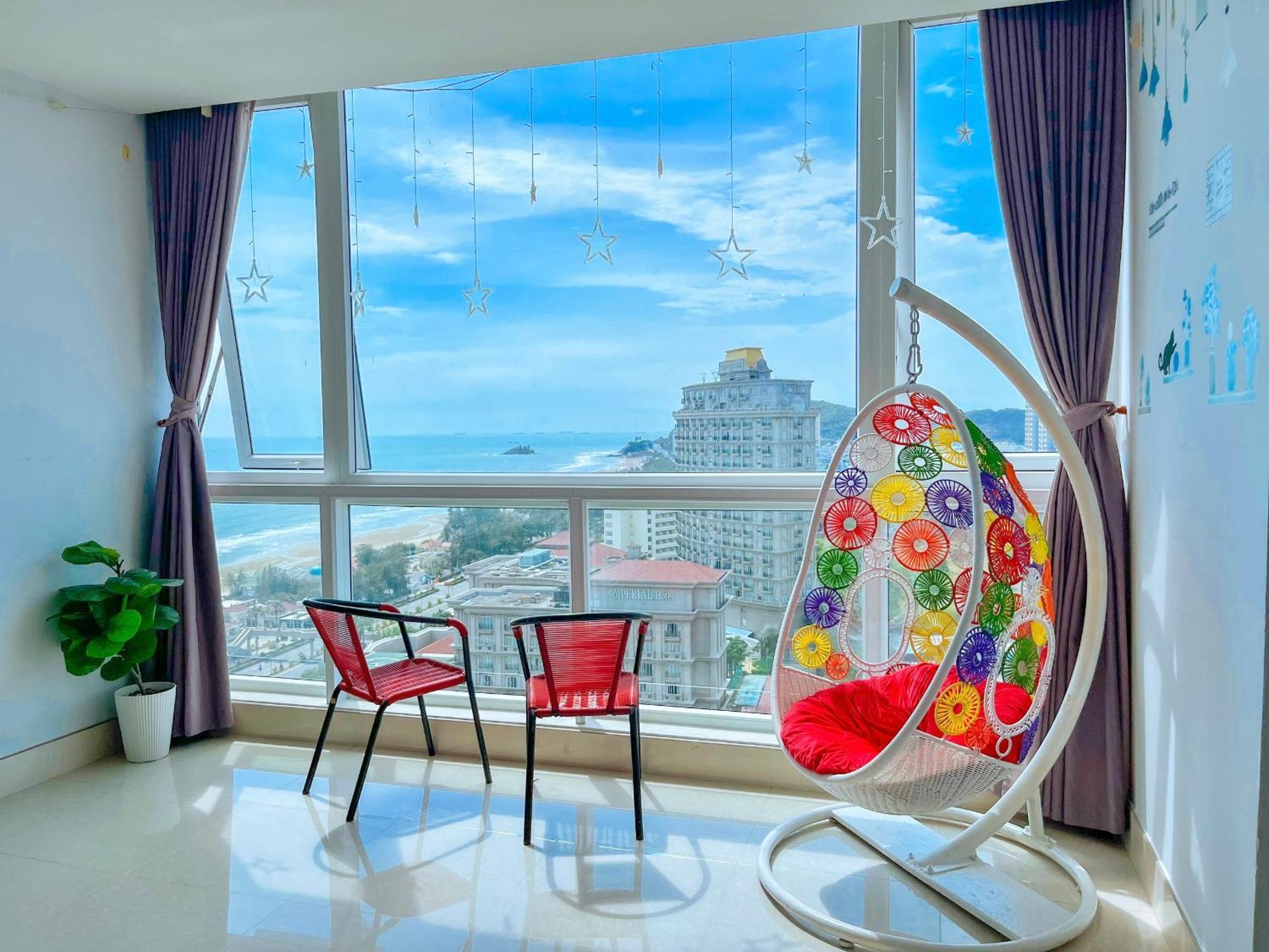 Can Ho Oasky,3 Phong View Dep Nhin Ra Bien,Nui Va Ho Bau Sen Vung Tau Eksteriør bilde