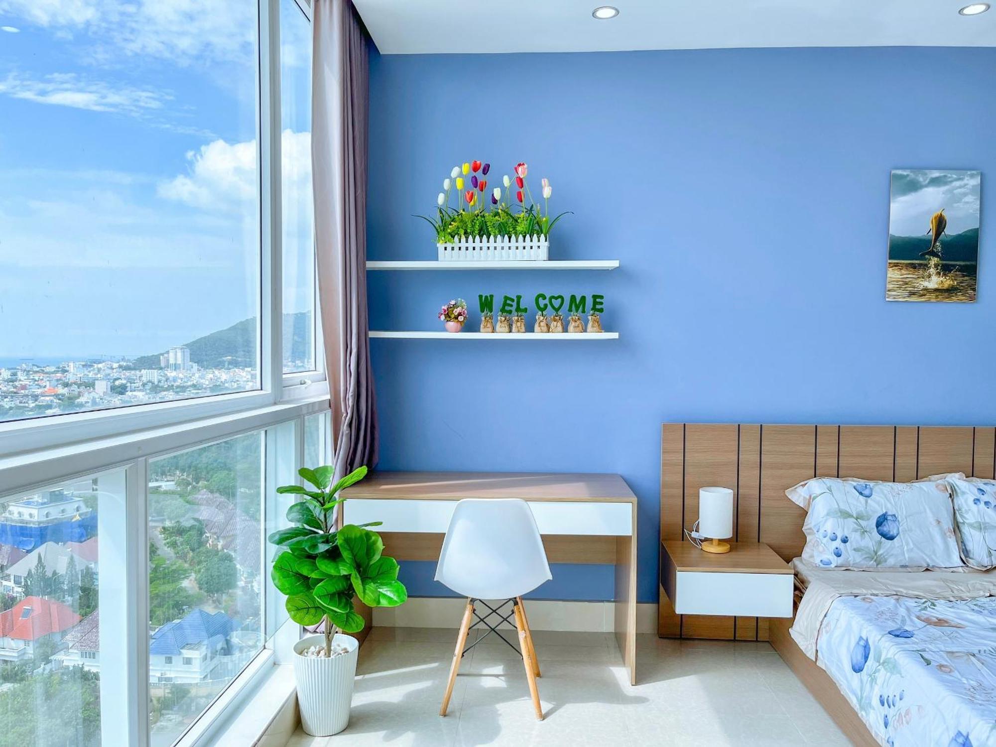 Can Ho Oasky,3 Phong View Dep Nhin Ra Bien,Nui Va Ho Bau Sen Vung Tau Eksteriør bilde