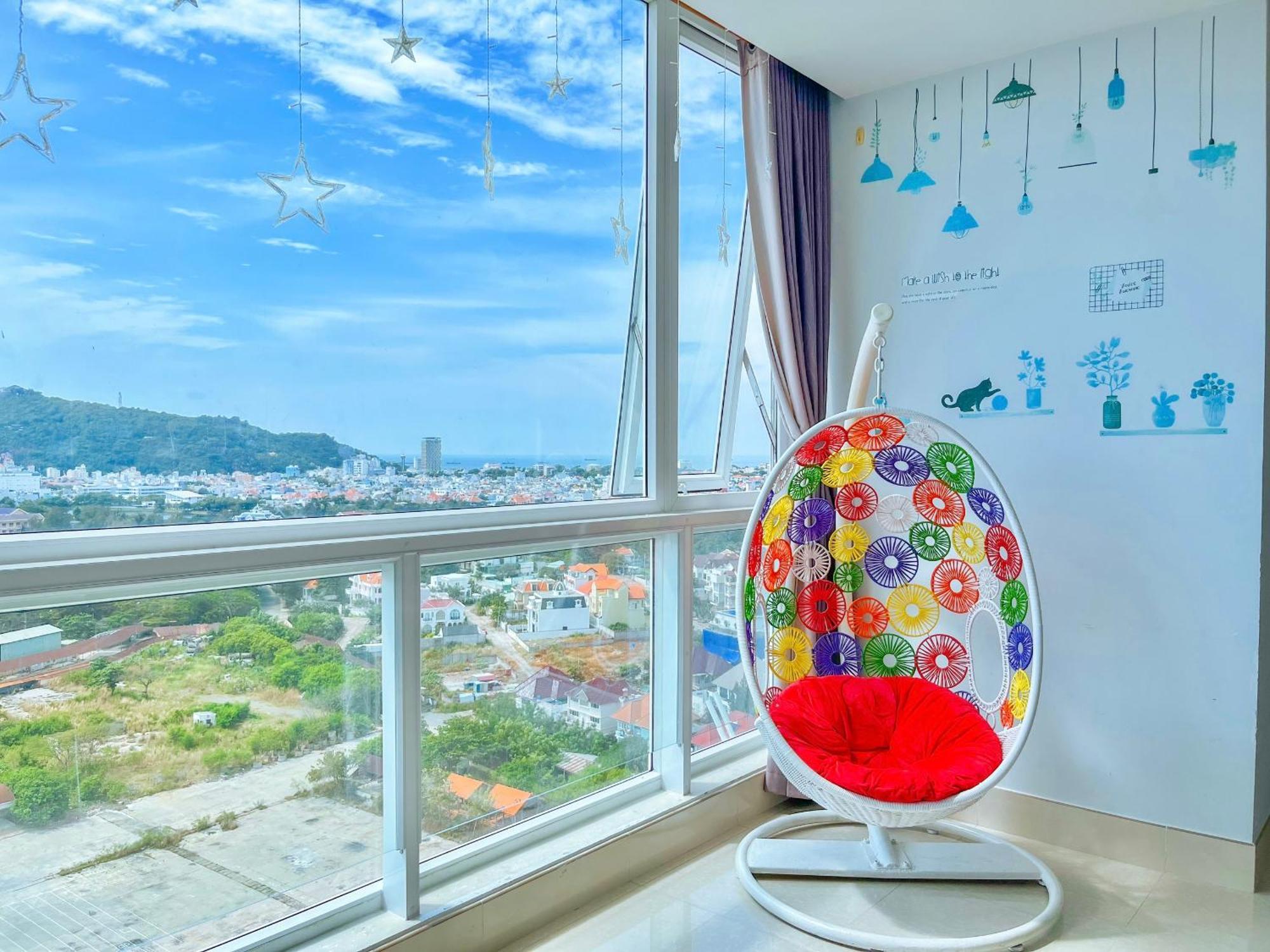 Can Ho Oasky,3 Phong View Dep Nhin Ra Bien,Nui Va Ho Bau Sen Vung Tau Eksteriør bilde